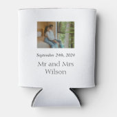 Moderne minieme legante fotobruiloft blikjeskoeler (Voorkant)