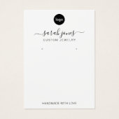 Moderne minieme Logo juwelier Display Kaart (Voorkant)