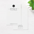 Moderne minieme Logo juwelier Display Kaart