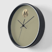 Moderne minieme luxe goudmonogram (Hoek)