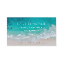 Moderne minieme oceaanstrandtypografie-kerkbussen