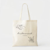 Moderne minieme olievlek-bridesmaïde Canvas tas (Voorkant)
