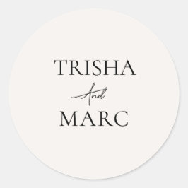 Moderne minieme ridderzegels ronde sticker