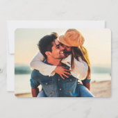 Moderne minieme Typografie van het Manuscript Save The Date (Achterkant)