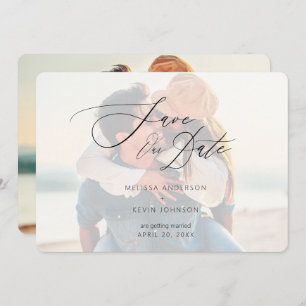 Moderne minieme Typografie van het Manuscript Save The Date