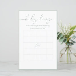 Moderne minima | Baby Bingo Game Kaart