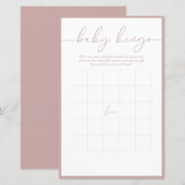 Moderne minima | Baby Bingo Game Kaart (Voorkant / Achterkant)