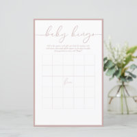 Moderne minima | Baby Bingo Game Kaart