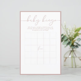 Moderne minima | Baby Bingo Game Kaart