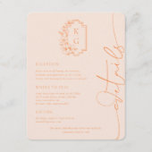 Moderne minima | Details van de bruiloft Informatiekaartje (Voorkant)