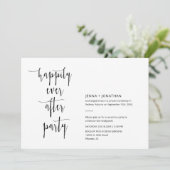 Moderne minima, gelukkig ooit na QR Code Foto Kaart (Staand voorkant)