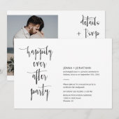 Moderne minima, gelukkig ooit na QR Code Foto Kaart (Voorkant / Achterkant)