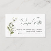 Moderne minima | Lentegroenery Diaper Raffle Informatiekaartje (Voorkant)