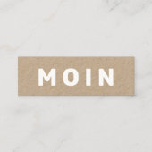 Moderne minima mini visitekaartje (Voorkant)