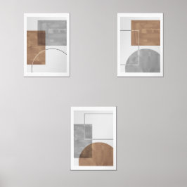 Moderne minima muurkunst sets