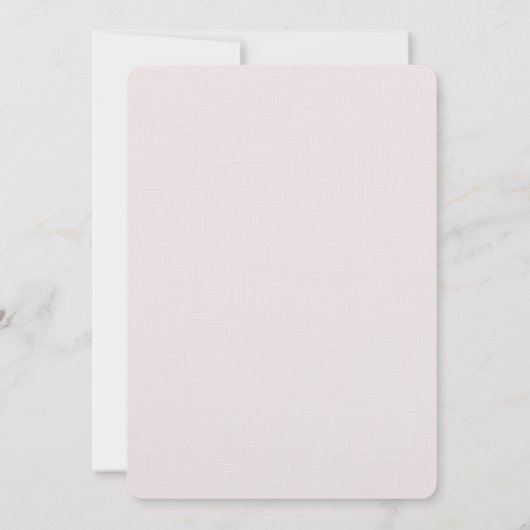 Moderne minima | Terracotta & Blush Wedding Kaart (Achterkant)