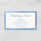 Moderne minima visitekaartje (Achterkant)