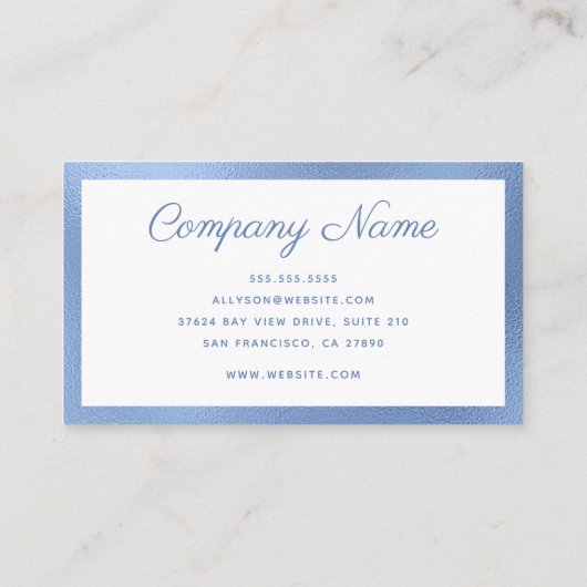 Moderne minima visitekaartje (Achterkant)