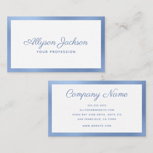 Moderne minima visitekaartje (Voorkant / Achterkant)