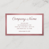 Moderne minima visitekaartje (Achterkant)