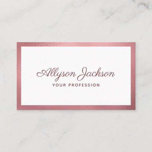 Moderne minima visitekaartje (Voorkant)