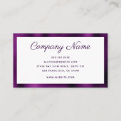 Moderne minima visitekaartje (Achterkant)