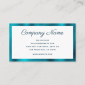 Moderne minima visitekaartje (Achterkant)