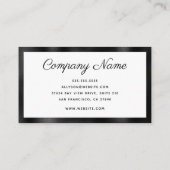 Moderne minima visitekaartje (Achterkant)