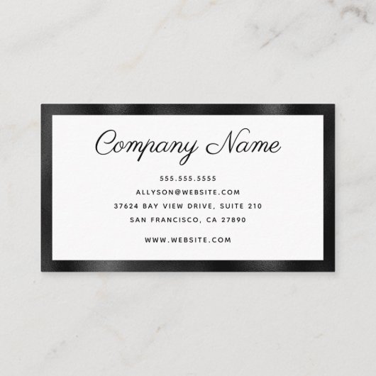 Moderne minima visitekaartje (Achterkant)