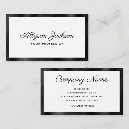 Moderne minima visitekaartje (Voorkant / Achterkant)