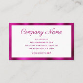 Moderne minima visitekaartje (Achterkant)