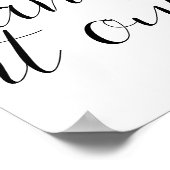 Moderne minima wanneer het in twijfel wordt getrok poster (Hoek)