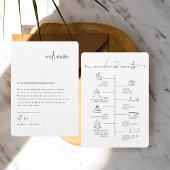 Moderne minima | WelkomstKaart bruiloft Menu