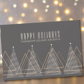 Moderne minimaal Abstracte winterkerst Feestdagenkaart