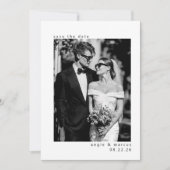 Moderne Minimaal Bewaar de Datum Save The Date (Voorkant)
