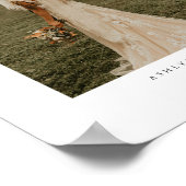 Moderne Minimaal Boog Koppel Foto Bruiloft Poster (Hoek)