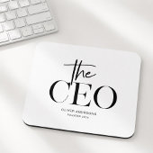 Moderne Minimaal CEO Gepersonaliseerd Muismat