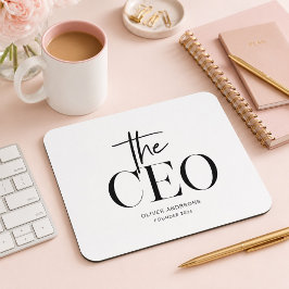 Moderne Minimaal CEO Gepersonaliseerd Muismat