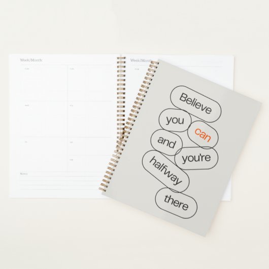 Moderne Minimaal Dagboek Cover Planner (Display)