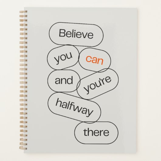 Moderne Minimaal Dagboek Cover Planner (Voorkant)