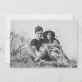 Moderne Minimaal Eenvoudige Vakantie Foto Feestdagenkaart (Achterkant)