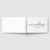 Moderne minimaal elegante chique handgeschreven br gastenboek (Volledig)