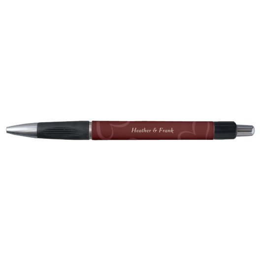Moderne Minimaal Elegante Script Harten Valentijns Pen (Voorkant)
