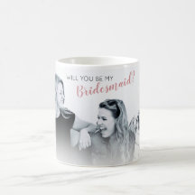 Moderne Minimaal Foto | Wil je mijn bruidsmeisje z