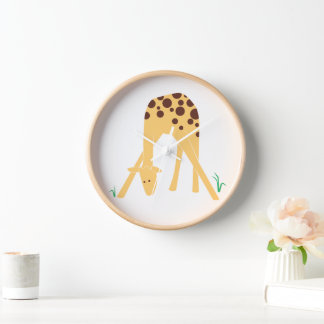 Moderne Minimaal Gele Giraffe, 10"