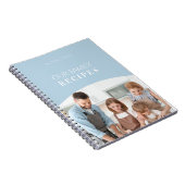 Moderne Minimaal Gepersonaliseerde Foto met Witte Notitieboek (Rechterzijde)