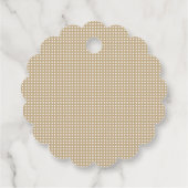 Moderne Minimaal Gouden Elegante Monogram Bedankjes Labels (Achterkant)