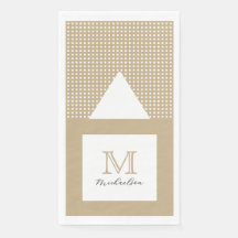 Moderne Minimaal Gouden Elegante Monogram
