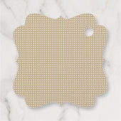 Moderne Minimaal Gouden Monogram Bedankjes Labels (Achterkant)