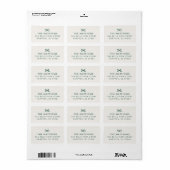 Moderne Minimaal Handgetekende Retouradreslint Etiket (Full Sheet)